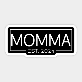 Momma Est. 2024, New Momma 2024 Sticker